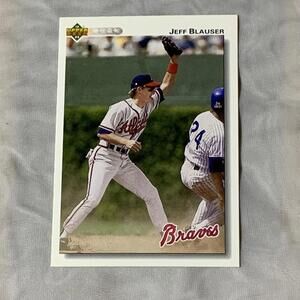 1991 Upper Deck Jeff Blauser Braves Baseball Card #370